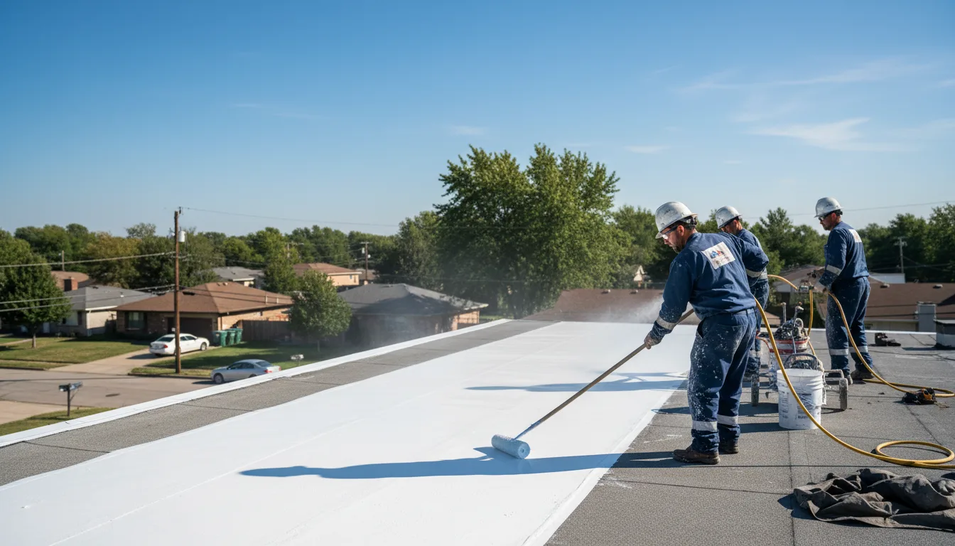 Commercial roof coating in Waterville, KS near me